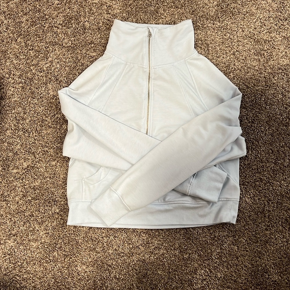 Danskin light blue half zip